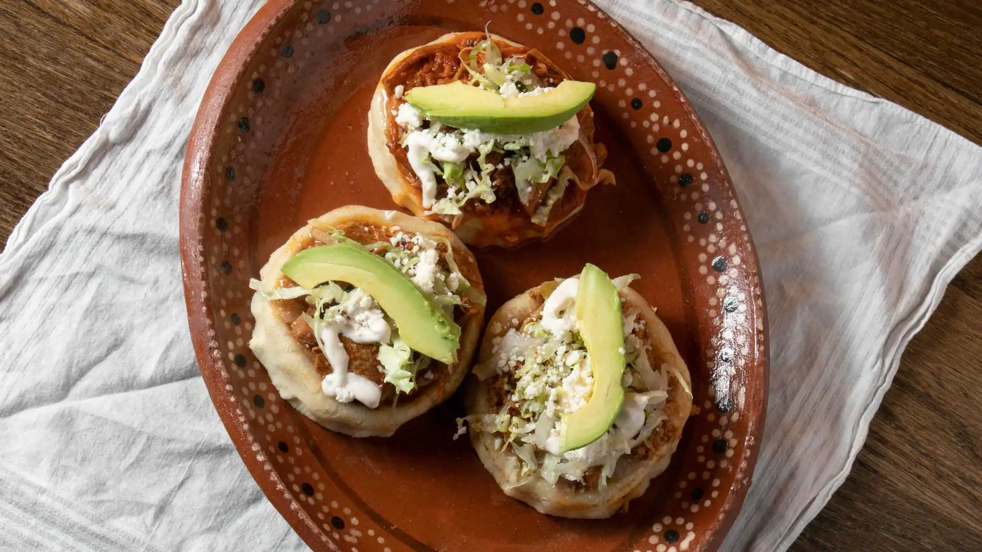 Sopes at Tacos Mexico Macleod